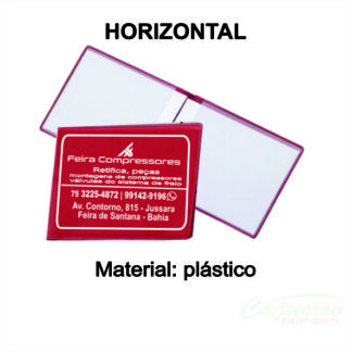 Porta Documento Plástico Horizontal