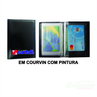 Porta Documento em Courvin com pintura
